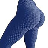 SEASUM Women's High Waist Yoga Pants Tummy Control Slimming Booty Leggings Workout Running Butt Lift Tights