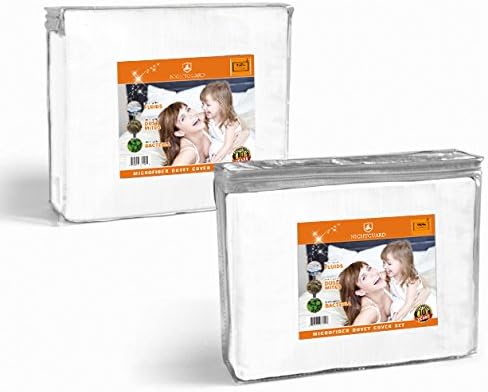 Night Guard Luxury Duvet Cover Set (2 Pieces) Hotel Quality Lightweight Brushed Microfiber | 1500 Thread Count Ultra Soft Luxurious Egyptian Quality | Premium Bedding Set (Twin/Twin XL, White)