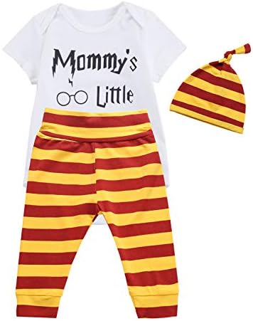 3PCS Outfit Set Baby Boys Girls Short Sleeve Bodysuit