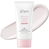 MAKE P:REM UV Defense Me. Calming Tone Up Sunscreen, Non-Nano Zinc Oxide, Reef Safe, Chemical Free, Non-Greasy, SPF 50, Korean Sunscreen,1.69 fl. oz. (50ml)