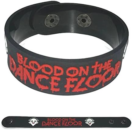 BLOOD ON THE DANCE FLOOR NEW RUBBER BRACELET WRISTBAND MUSIC ROCK POP UNISEX MEN WOMEN BLACK WHITE SOUVENIRS GIFT DAY WB147