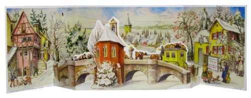 Grand Calendrier de l'Avent 24 portes Calendrier de l'Avent 3D le Pont de 1960 695 x 215 sur pie by Richard Sellmer Verlag