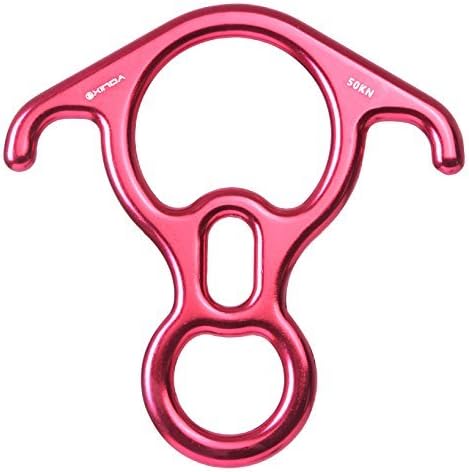 50KN Rock Climbing Rescue Rappelling Figure 8 Ring Rope Descender