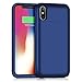 iPhone X Battery Case 5200mAh HETP Rechargeable External Charger Case Portable Power Protective Charging Case [Lightning Charging Port] with Sync Through for Apple iPhone X / 10 (5.8 Inch)- Blue