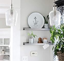 DIY CARTEL Made in USA Floating Metal Wall Shelf