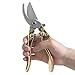 LP Pruner，Sharp Garden Clippers，Tree Trimmers，Professional and durable，Comfortable Slip Less Effort for Men，Women (Golden)