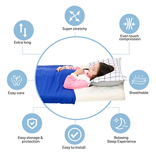 BUZIO Pouch Sensory Bed Sheet for Kids Compression Alternative to