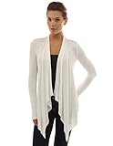 PattyBoutik Women's Drape Front Asym Hem Light Cardigan