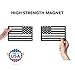 TACTILIAN Original Black American Flag Magnetic Decal Stickers - Made in USA Flag Cut-Outs for Trucks - Set of 2 Tactical Car Decal Magnets Bumber Stickers for Car, Van, SUV, RV, Bike