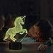 FULLOSUN Unicorn Bedside Lamp 3D Illusion Night Light,16 Colors Changing Remote Control Optical Light,Room Decor Unique Birthday for Girls Kids Toddler