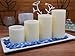 Flameless Candles; LED Candles with Remote Control, Pillar Real Wax Candles, 3-inch, 4-inch, 5-inch and 6-inch Candles Set of 4 (ROUND EDGE)