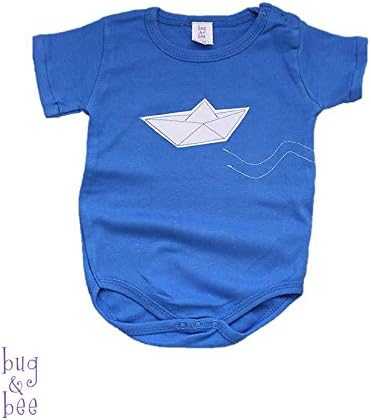 Paper Boat Onesie, Origami Boat Bodysuit, Baby Boy Onesie Short or Long Sleeves