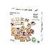 PlanToys Alphabet Learning Toys - A-Z Wooden Tiles for Play and Development - Sustainably-Made Green Toys
