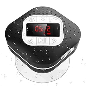 AGPTEK Bluetooth 4.1 doucheradio met digitaal LED-scherm, zuignap, IPX4 waterdichte draadloze FM radioluidspreker met…