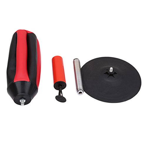 Rurah Desktop Speed Fitness Vertical Reaction Balls Vertical Suction Cups Speed Ball Fitness Sports Equipment Body Building Device,Black and red