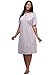 Dreams & Co. Women's Plus Size Satin Trim Cotton Sleepshirt