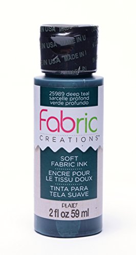 Fabric Creations Fabric Ink in Assorted Colors (2-Ounce), 25989 Deep Teal