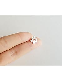 Rosa Vila Dog Paw Print Earrings, Dainty Dog Earrings, Puppy Earrings for Owners of All Dog Breeds, Dog Paw Earrings for Women, Veterinarian Gifts for Women