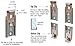 CRL Nickel Plated Adjustable Mirror Clip Set for 1/2 in (12 mm) Straight Edge Glass - Package