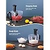 Decen-Food-Processor-Multifunctional-1100W-Blender-Food-Processor-with-3-Speed-Setting-and-LED-Indicator-35L-Bowl-Chopping-Mincing-Pureeing-Slicing-Shredding-and-Kneading-Silver Decen Food Processor Multifunctional, 1100W Blender Food Processor with 3 Speed Setting and LED Indicator, 3.5L Bowl( Chopping, Mincing, Pureeing, Slicing, Shredding and Kneading ), Silver