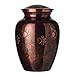 Best Friend Services Pet Urn - Ottillie Paws Legacy Memorial Pet Cremation Urns for Dogs and Cats Ashes Hand Carved Brass Memory Keepsake Urn (Raku, Horizontal, Brass, Medium)