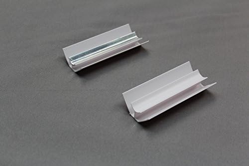 The Cladding Store White, Black, Chrome Silver Internal Corner Trim 2.6m for PVC Cladding Shower Panels in Kitchen Bathroom Ceiling or Wet Wall 10mm (Silver)