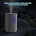 VAVA VA-AH012 Humidifier with Remote Control, Two Type nozzles, Ultrasonic Floor Humidifiers for Home Bedroom, Adjustable Mist, Timer, Sleeping Mode and Low Water Protection - 3L/0.79 Gallon, US 110V