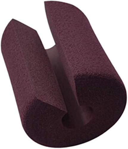 QIangpei Characteristic Foam Material Anti-folder Hand Door Clip Cylinder Thick Type Finger Pinch Door Guard Stopper Hinge for Child Safety - Brown Useful(None Brown)