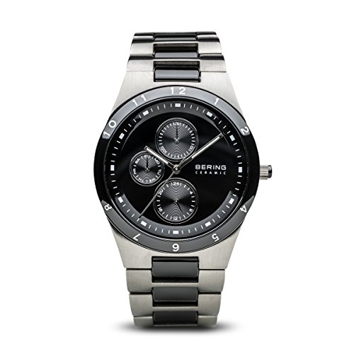 BERING Time 32339-742 Mens Ceramic Collection Watch with Stainless Steel Band and Scratch Resistant Sapphire Crystal. Designed in Denmark.