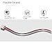 15/Pack 2835 LED Lights Strip Connector Wire 2 Pin AWSOM Solderless LED Connectors with Pigtail Snap Down 2 Conductor Flexible for 8mm SMD3528 Single Color LED Tape Lights