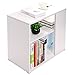 Sandinrayli White 2 Shelf Side End Table Chair Side Sofa Table Living Room Furniture