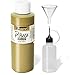 Pinata Rich Gold Alcohol Ink 4-Ounce, Pixiss 20ml Needle Tip Applicator Bottle and Funnel, Bundle for Yupo and Resin