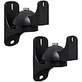 AVF Traditional Nylon Speaker Wall Mounts in Black (Set of 2)