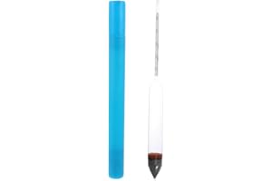 POPETPOP Aquariums Salinity Meter - Glass Hydrometer for Fish Tank Sea Water Density Measurement, Precision Salimeter for Accurate Salinity Testing, 10.43 Inch