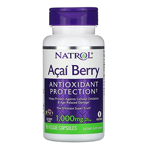 NATROL ACAIBERRY – 1000 MG – 75 VEGETARIAN CAPSULES