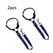 BWOGUE 2 Packs Dog Cat Safety Seat Belt Strap Car Headrest Restraint Adjustable Nylon Fabric Dog Restraints Vehicle Seatbelts Harness Dark Blue