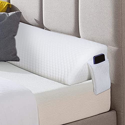 baibu Queen Size Bed Wedge Mattress Filler with Side Pockets, Foldable