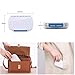 Moisture Proof Travel Pill Organizer Holder, Qtimal 2 Pack Portable Pill Box Case, 6 Separate Compartments for Medication and Supplements, Bonus 1 Airtight Keychain Pill Container