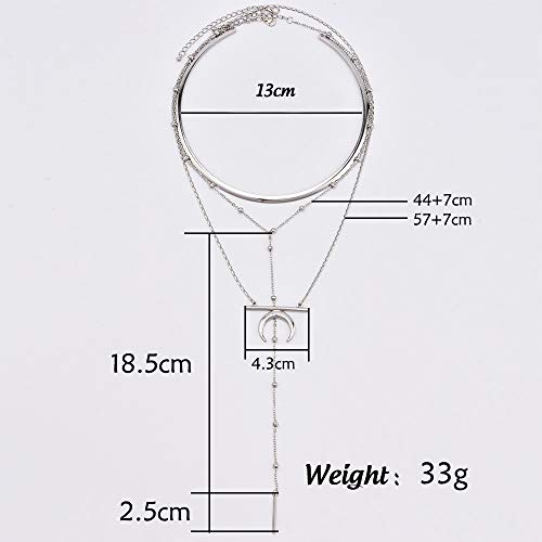 image for Kercisbeauty Unique Gift Beach Boho Multi layer Geometry Gold Circle C