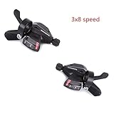 Enchante Jerry Bicycle Derailleur – Altus SL-M310 3×8 3×7 21 24 Speed Shifter Trigger Set Rapidfire Plus w/Shifter Cable 1 PCs