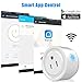 Smart Wifi Plug Outlet Compatible with Alexa, LinkStyle 2 Packs Mini Smart Wifi Socket Plug Timing Function No Hub Required Control Your Appliances from Anywhere for iOS Android Smartphones Tablets