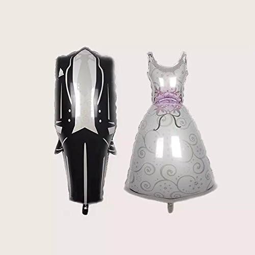 Emorefun Toys Balloon For Romantic Wedding Engagement Layout Decor Bride Bridegroom Dress 2pcs
