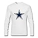 AHHACHI Mens The Rugby Team Dallas_Cowboys Long Sleeve Tees XL White