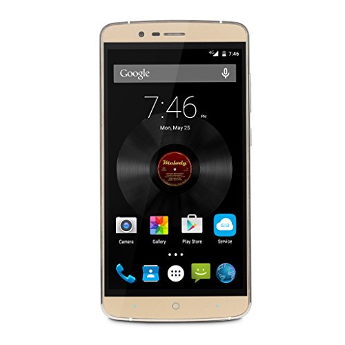 HAMSWANÂ® Unlocked Elephone P8000 5.5 Inch FHD 4G LTE Android 5.1 3GB 16GB Smartphone 64bit MTK6753 Octa Core 13.0MP 4160mAh Battery with HAMSWANÂ® Bag (Gold)