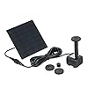 Decdeal-Solar-Powered-Water-Pump-Solar-Pond-Pump-Upgraded-Submersible-Fountain-Pump-for-Bird-Bath-170LH Decdeal Solar Powered Water Pump Solar Pond Pump Upgraded Submersible Fountain Pump for Bird Bath 170L/H