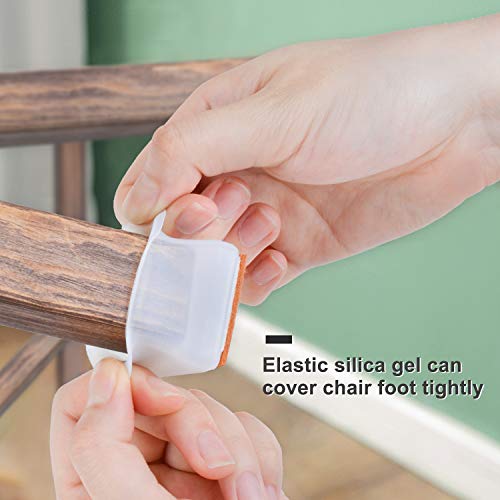 Silicone Chair Leg Floor Protectors, 16Pcs Furniture Silicon Protection