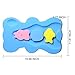 BEWAVE Comfy Baby Bath Sponge Cushion, Skid Proof Bath Mat, Blue