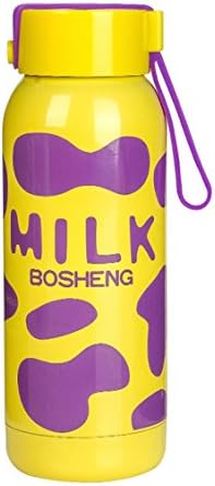 Ospard Thermos Vacuum Insulated Stainless 7 Ounce Water Bottle Yellow and Violet