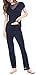 Women's Sleepwear Sleevelees Pajama Set with Short Pants (XS-XL) (M, Dark Blue 2)