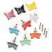 Nursery Dresser Knobs Children Room Drawer Handles Butterfly Ceramic Cupboard Handles Cute Dresser Knobs Cabinet Handles and Knobs